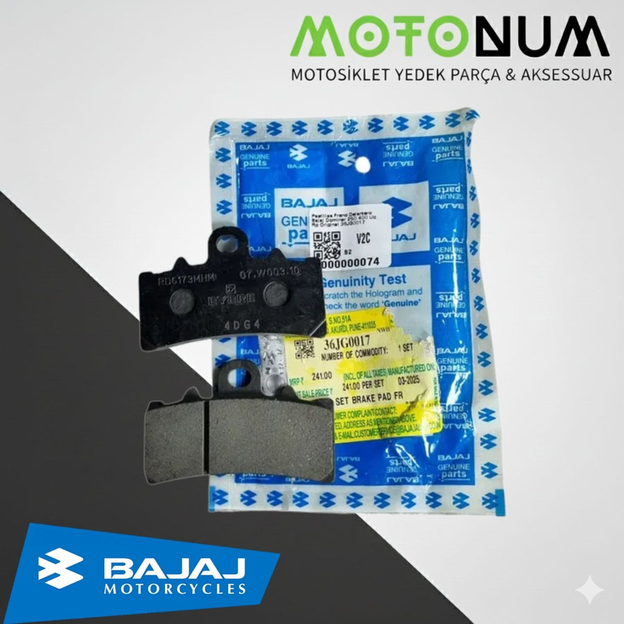 Bajaj Dominar 400 Ön Fren Balatası Mn36Jg0017