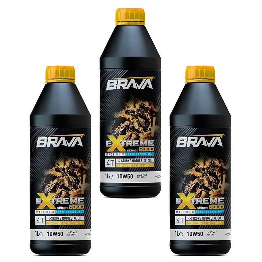Brava Extreme 6000 10W50 Motorsiklet Yağı 3 Litre