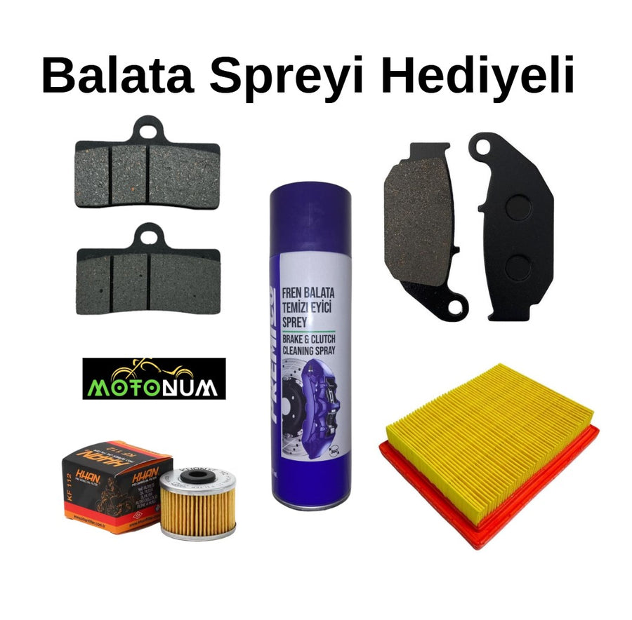 Cf Moto Nk 250 2022 Sonrası Ön Arka Fren Balata takımı ve Filtre seti