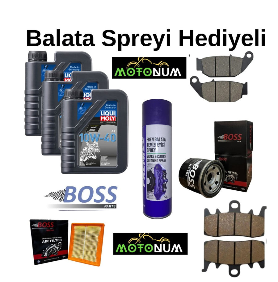 Cf Moto Sr 450 Ön Arka Fren Balata takımı ve Bakım Seti Lıqui Moly Street