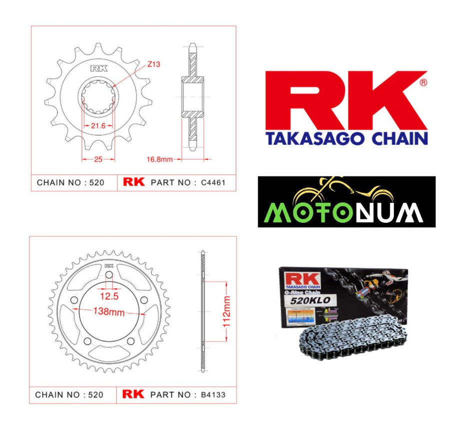 Honda Nc 750 Rk Premium Zincir Dişli Seti - Yüksek Performans Ve Uzun Ömür