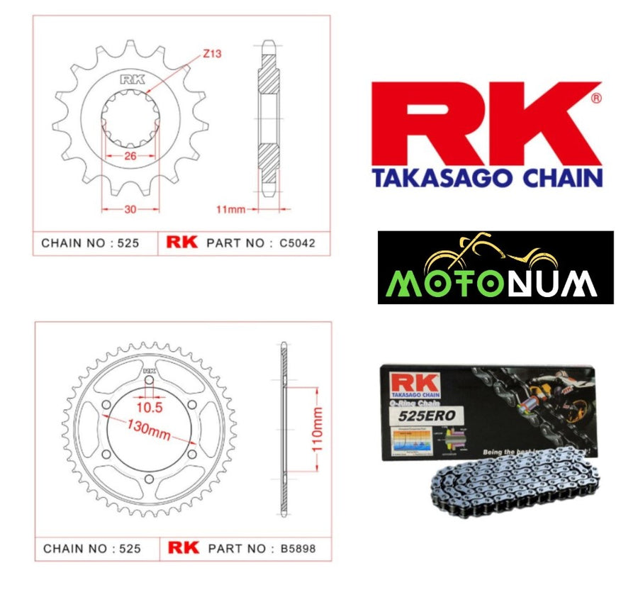 Yamaha Tracer 900 18-20 Rk Premium Zincir Dişli Seti - Yüksek Performans Ve Uzun Ömür