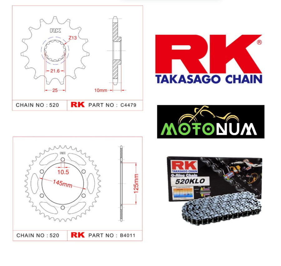 Yamaha Xtz 660 Tenere Rk Premium Zincir Dişli Seti - Yüksek Performans Ve Uzun Ömür