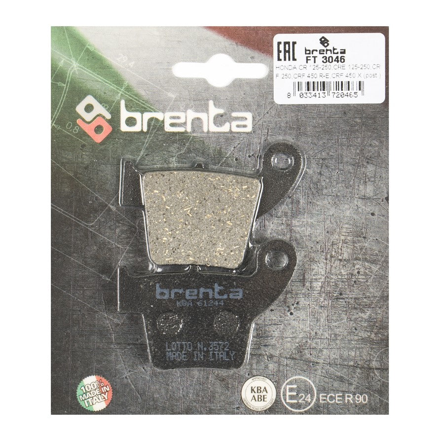 Yamaha YBR 125 CITY arka Fren Balata Brenta (made in italy)