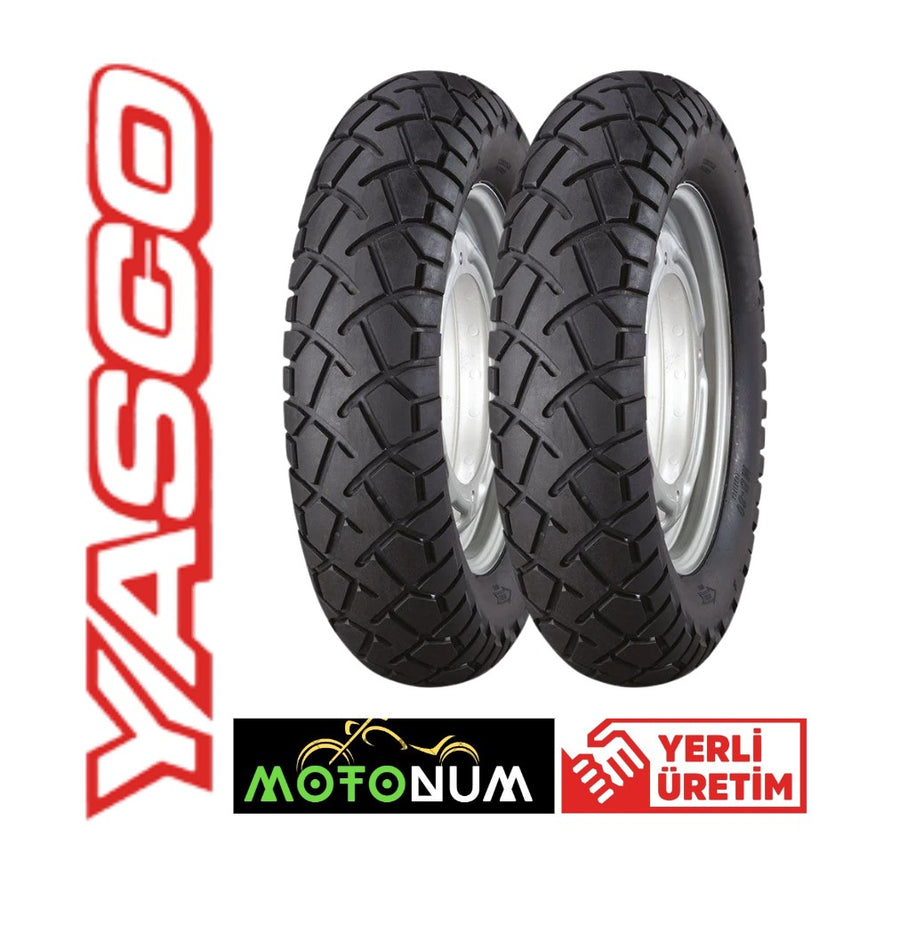 Yasco 3.50-10 Ön Arka Lastik Takım Yasco (4 Mevsim) MN0001
