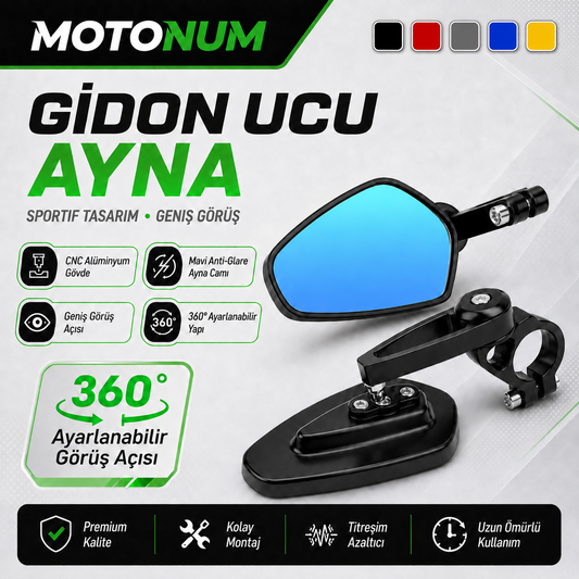 Cnc Gidon Ayna Siyah Detaylı