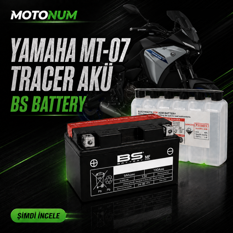 Yamaha Mt-07 Tracer Akü-Bs Battery-Mtak0711