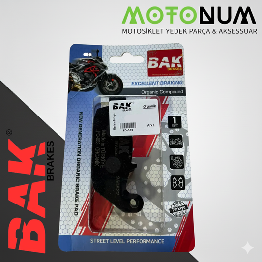 Apache RTR 200 Arka Fren Balata-Organik-Bak-(Yerli Üretim)-BK0254