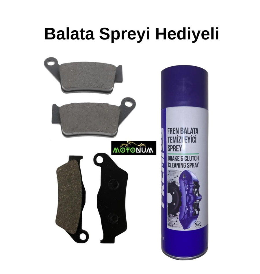Bajaj NS 400 Z Ön ve Arka Fren Balata Takımı Balata Spreyi Hediyeli YS50