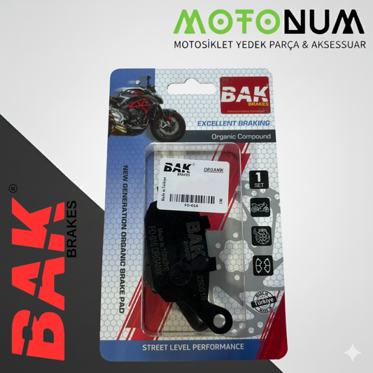 Kawasakı Z 1000 2007-2009 Arka Fren Balata-Organik-Bak-(Yerli Üretim)-BK0117