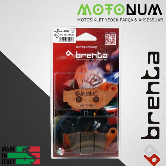 Mondial Rx3İ Evo Arka Fren Balata Sinterli Brenta ( Made İn İtaly)