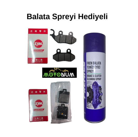 Peugeout Tweet 150 Ön ve Arka Fren Balata Takımı Balata Spreyi Hediyeli  Balata Spreyi Hediyeli OR02