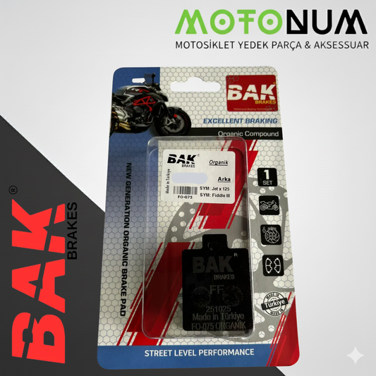 Pıaggıo Mp3 400 Ön Fren Balata-Organik-Bak-(Yerli Üretim)-BK0229